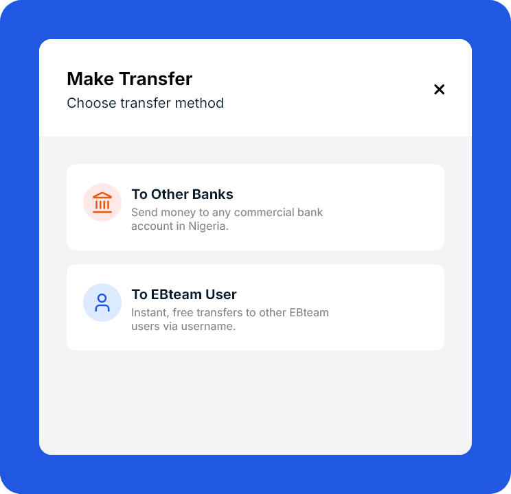 Send and receive USD